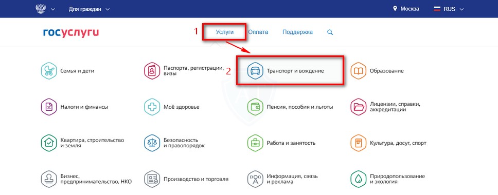 Лог транспорта в ГУ
